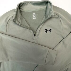 Under Armour Golfcore Fleece Quarter Zip Sweatshirt L Sage Green Earthy